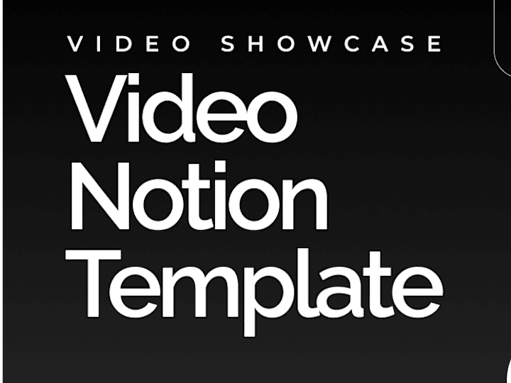 Cover image for Video Showcase Template