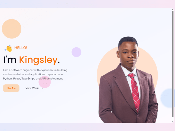 Cover image for Kingsley's Portfolio