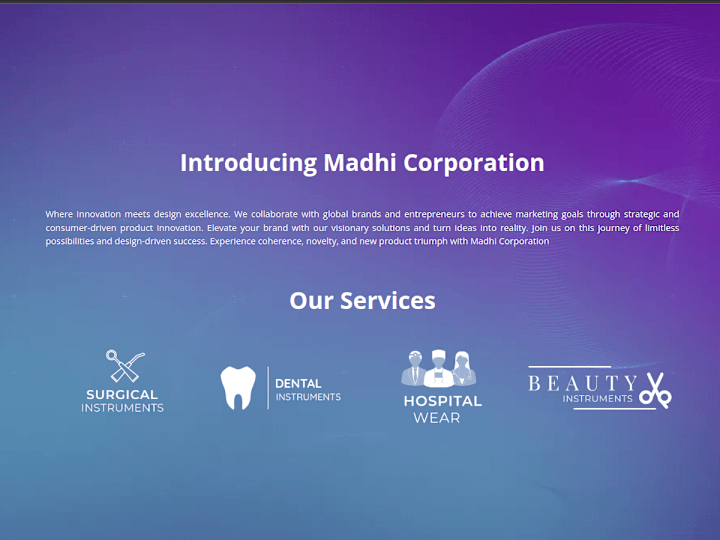 Cover image for Madhi Corporation ( E-commerce Site )