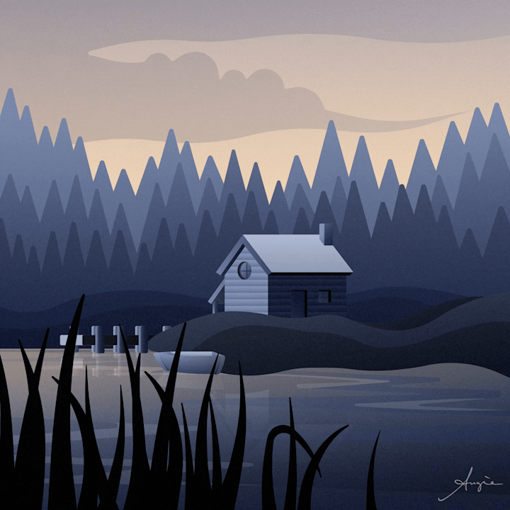 Cover image for "Solitude" - Vector Animation / NFT