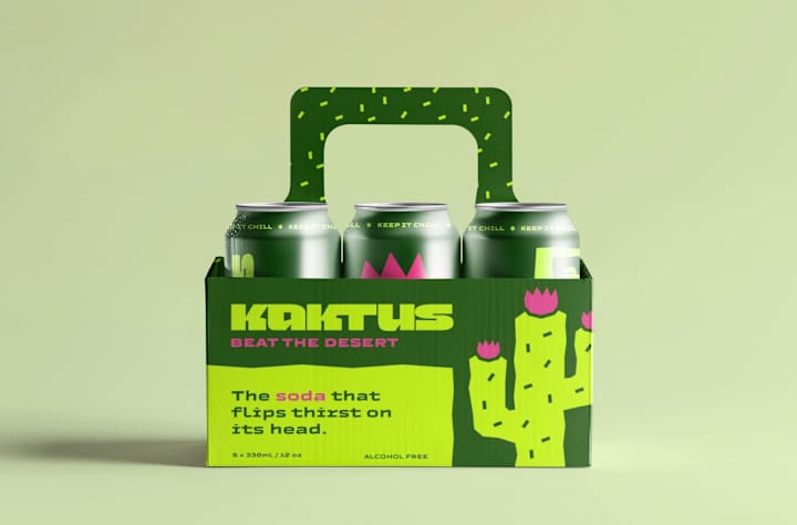 Cover image for Kactus Soda - Branding & Packaging Design