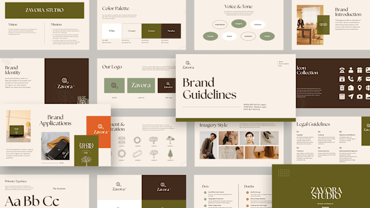 Cover image for Fashion Brand - Brand Kit (Beige: Minimalistic)