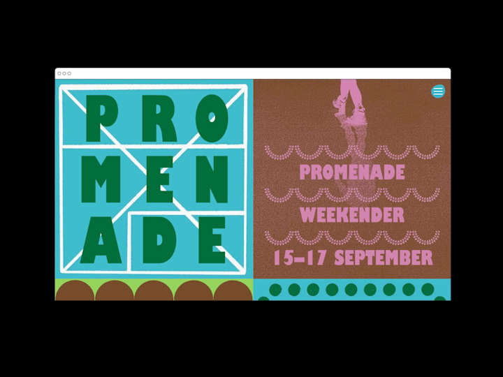 Cover image for Promenade Weekender Festival Website & Program