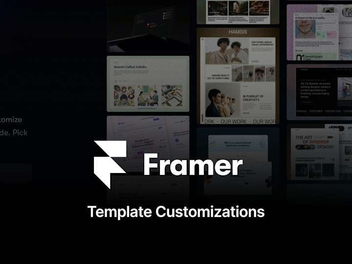 Cover image for Framer Template Customization