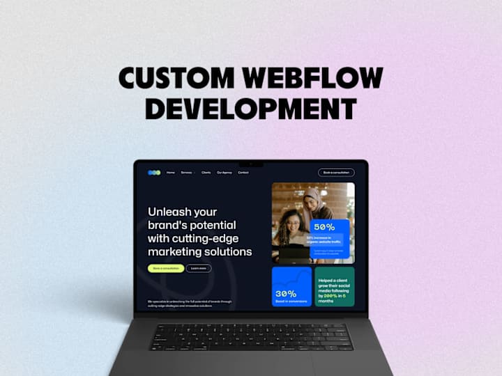 Cover image for Webflow Custom Development