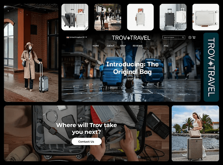 Cover image for Travel Products Ecommerce Web UI/UX Design & Shopify Development