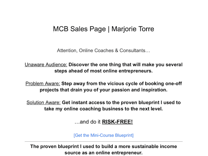 Cover image for MCB Sales Page