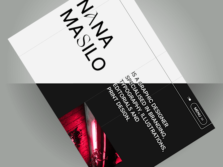 Cover image for Nana Masilo: Website for graphic and motion designer