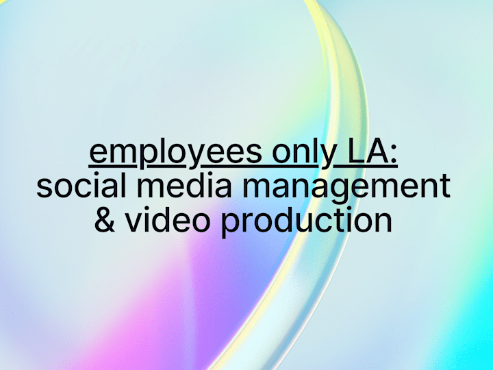 Cover image for Employees Only LA