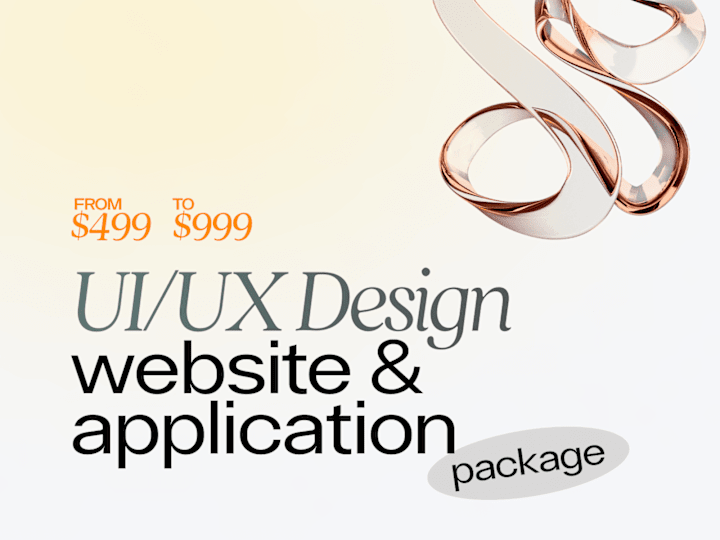 Cover image for UI/UX Design - Website & Application - 📦 package →