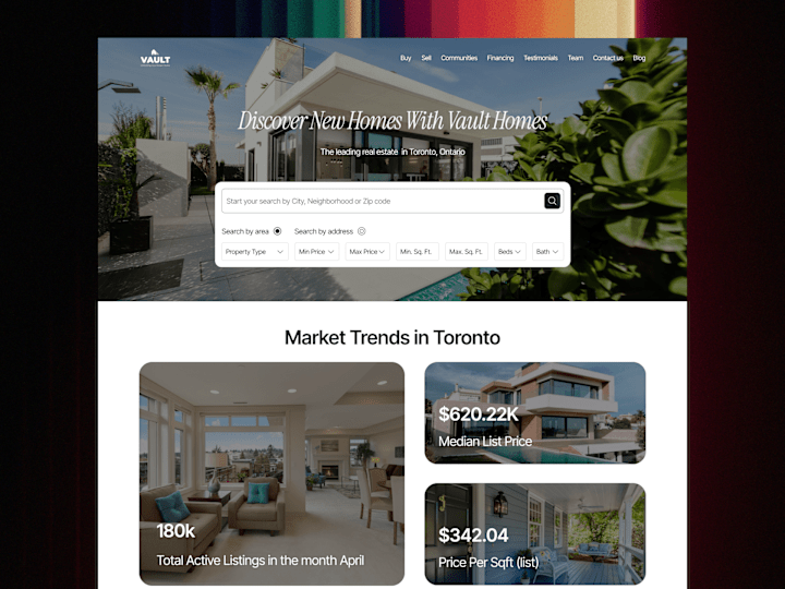 Cover image for Vault Homes