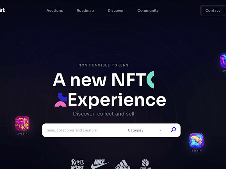 Cover image for Nft landing page