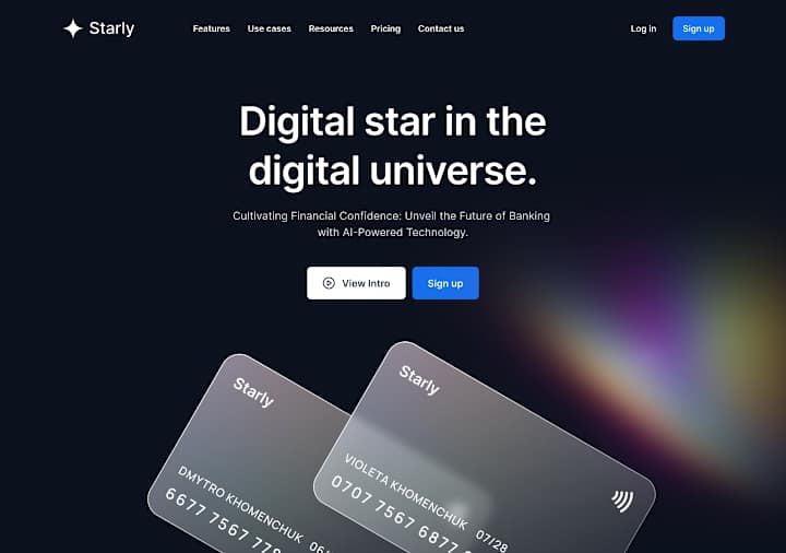 Cover image for Landing Page for AI Banking