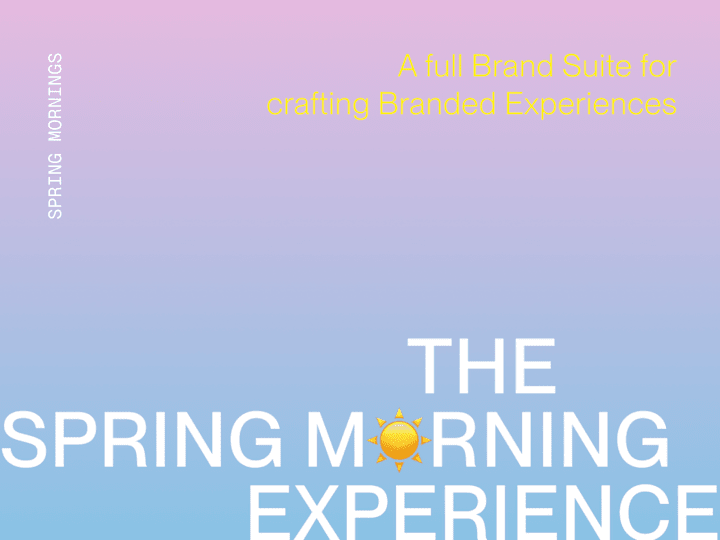 Cover image for ☀️The Spring Morning Experience - Full Brand Suite✨