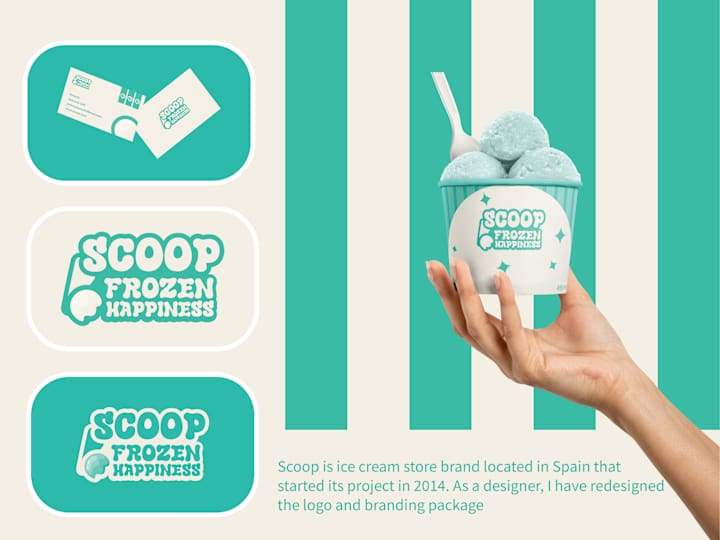 Cover image for Scoop / Ice cream Logo and Branding Package 