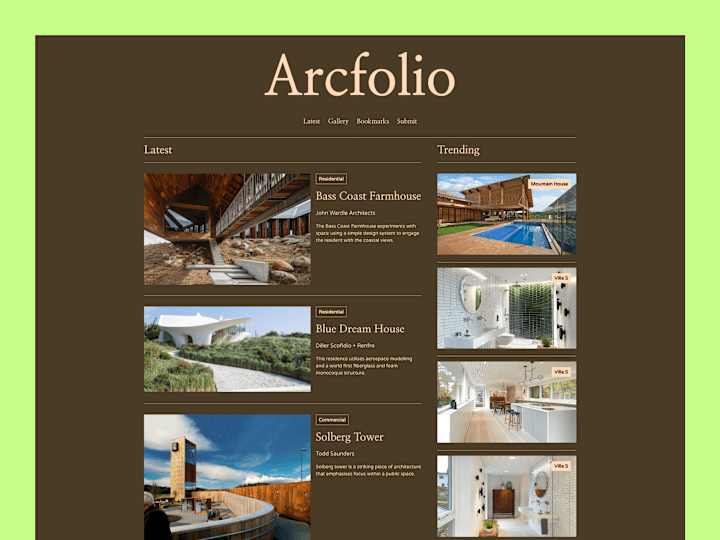 Cover image for ArcFolio Website