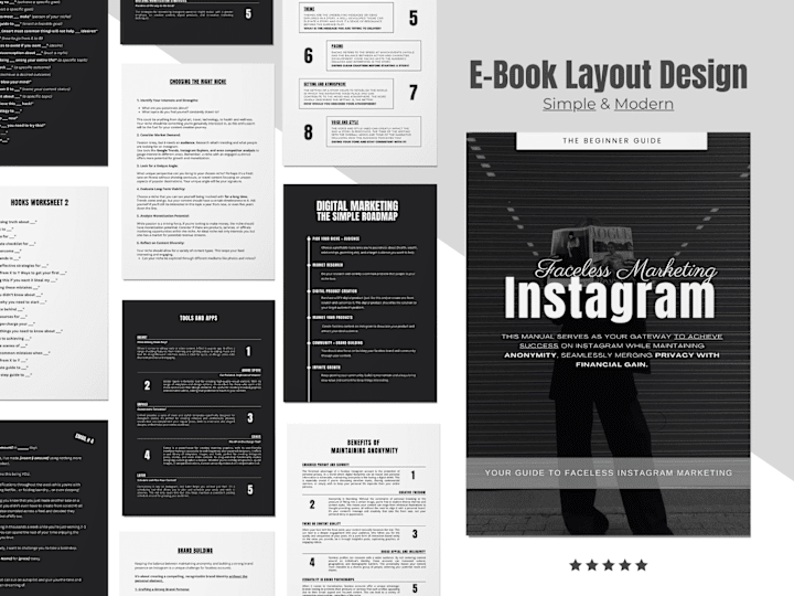 Cover image for E-book Layout Design | Simple & Modern