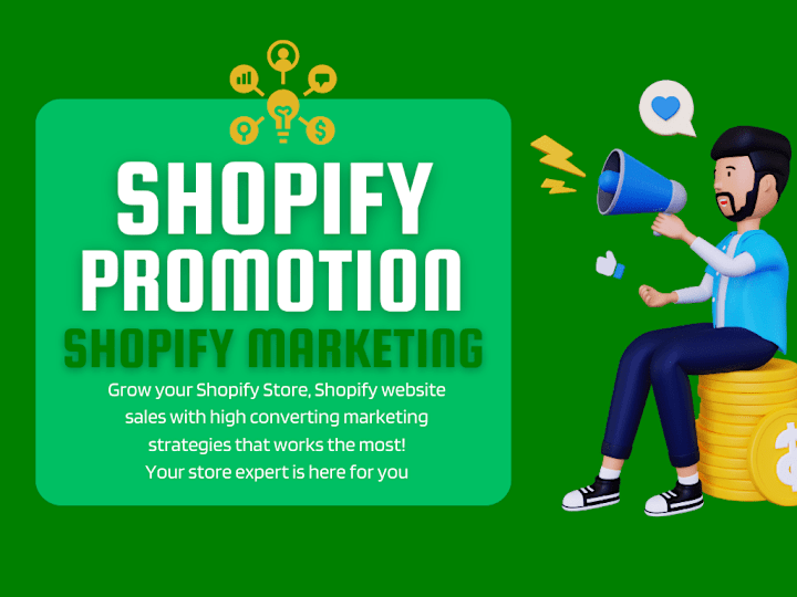 Cover image for Do Complete Shopify Promotion, Shopify Marketing, Shopify Sales.