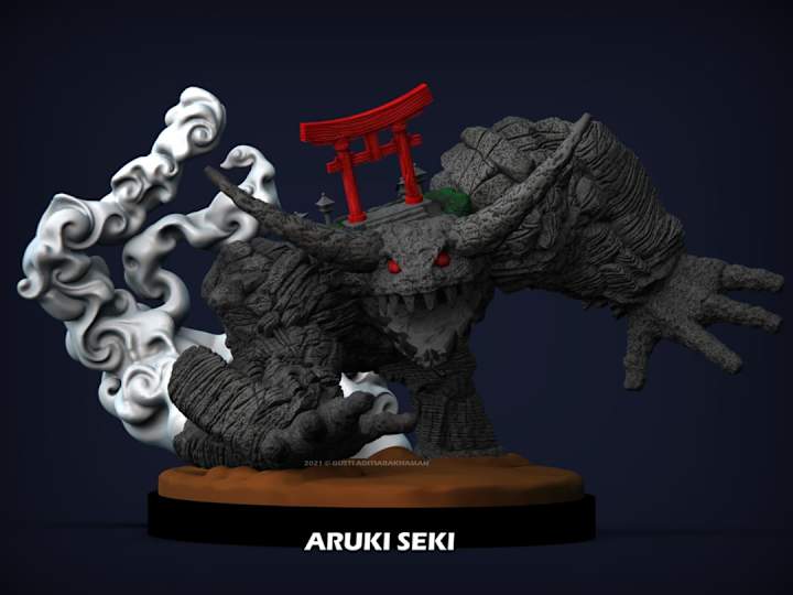 Cover image for Proof of concept 3D Print Miniature Creature : Aruki Seki