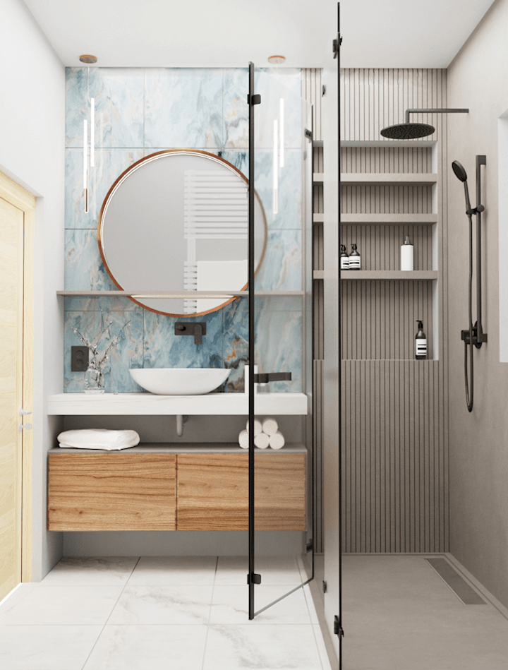 Cover image for Small bathroom design