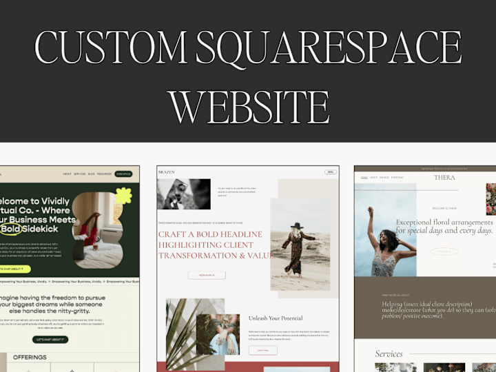 Cover image for Custom Squarespace Web Design and Development