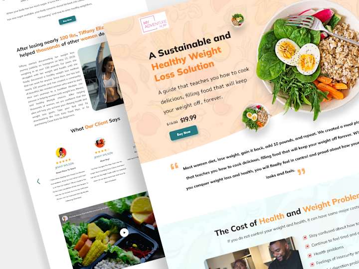 Cover image for Healthy Diet Plan | UX UI Designer