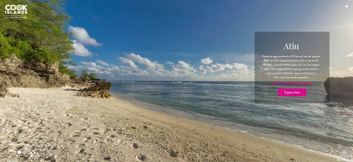 Cover image for Cook Islands Tourism 360° Virtual Tour