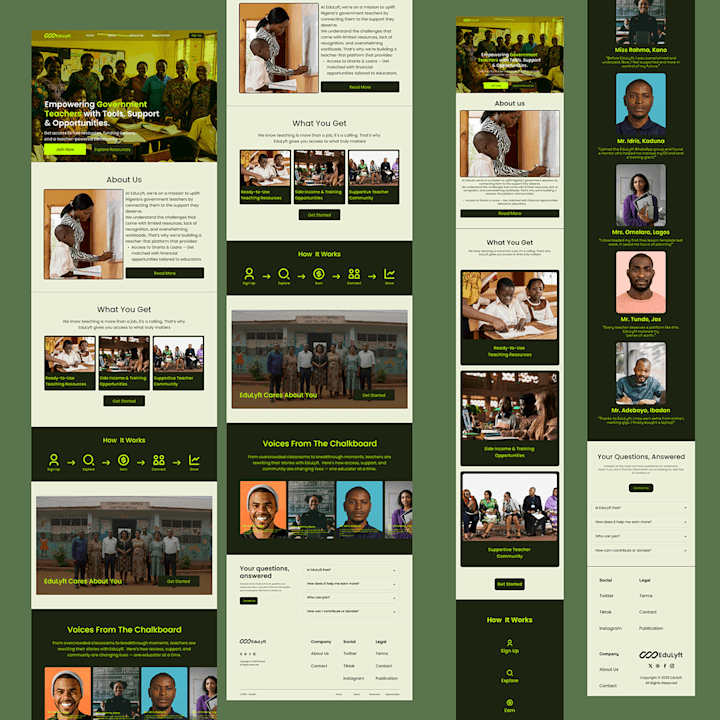 Cover image for Responsive Full Landing Page Design for EduLyft,