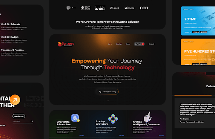 Cover image for IT Company Website Design :: Behance