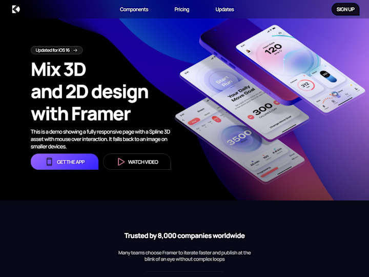 Cover image for  3D Animation Website UI/UX | Modern SaaS Design