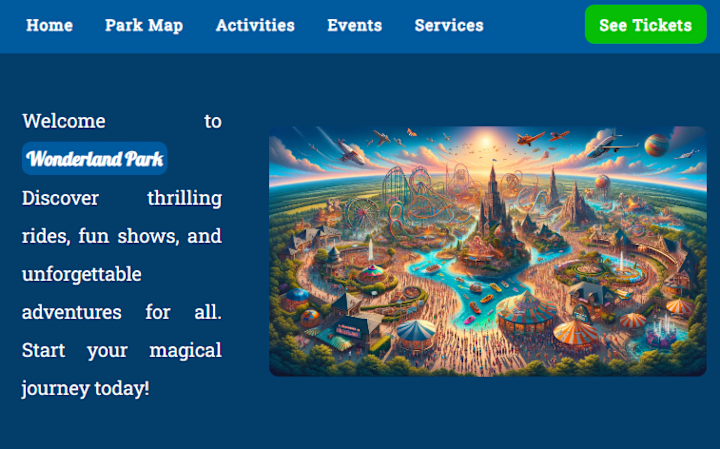 Cover image for virtual theme park