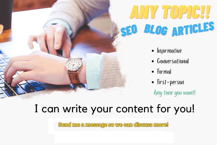 Cover image for I will write a website content for you on any topic