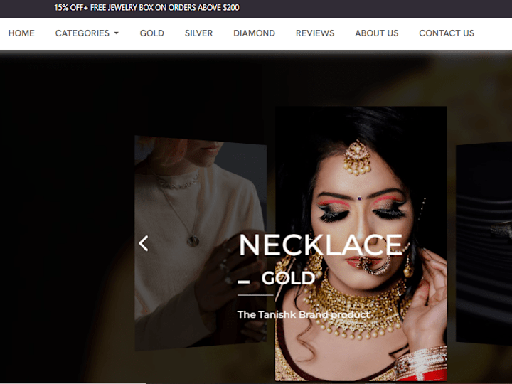 Cover image for Jewellery Website