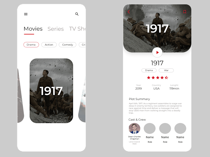 Cover image for Movie App Design Concept