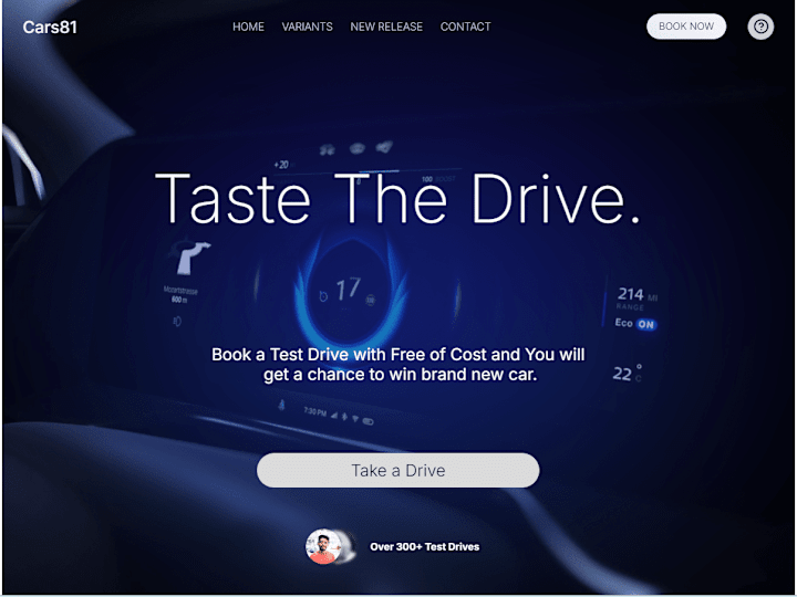 Cover image for Car Store Web Design