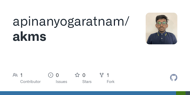 Cover image for GitHub - apinanyogaratnam/akms