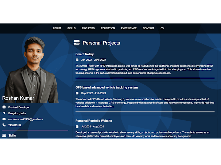 Cover image for Personal Portfolio Website Development