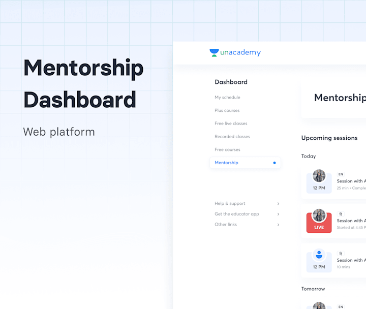 Cover image for Mentorship dashboard