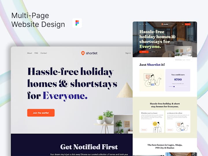 Cover image for Website Design in Figma (Multi Page)