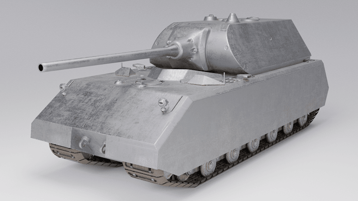 Cover image for Low-Poly Tank 3D Model "Maus"