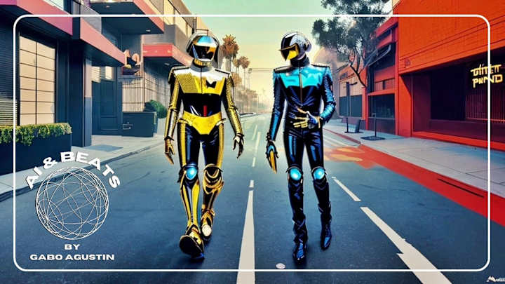 Cover image for Daft Punk style music.