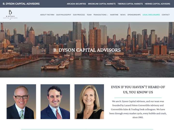 Cover image for B. Dyson Capital Advisors