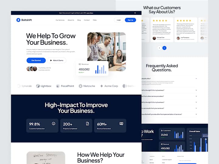 Cover image for Business Growth Landing Page