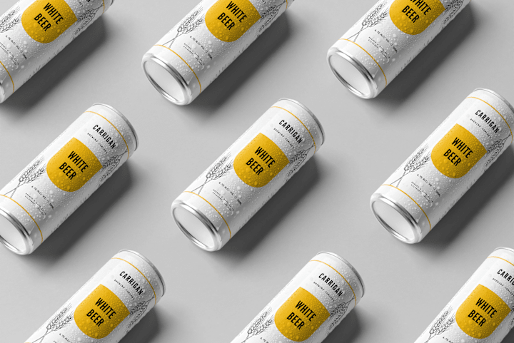 Cover image for The White Beer - Can Branding Design