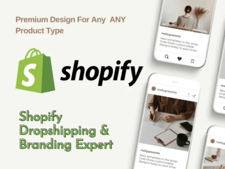 Cover image for I will design a shopify ecommerce website store with SEO content