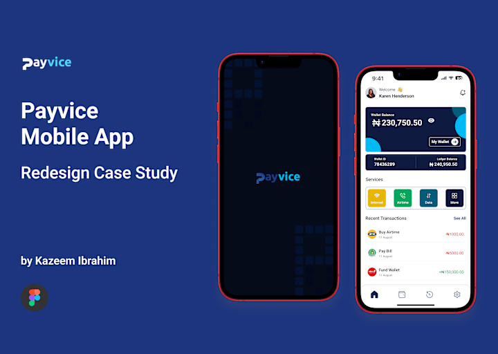 Cover image for Payvice Mobile App Redesign Case Study