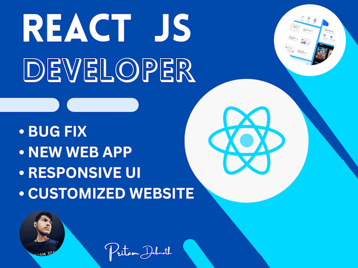 Cover image for I will develop React web app that is responsive & SEO optimized