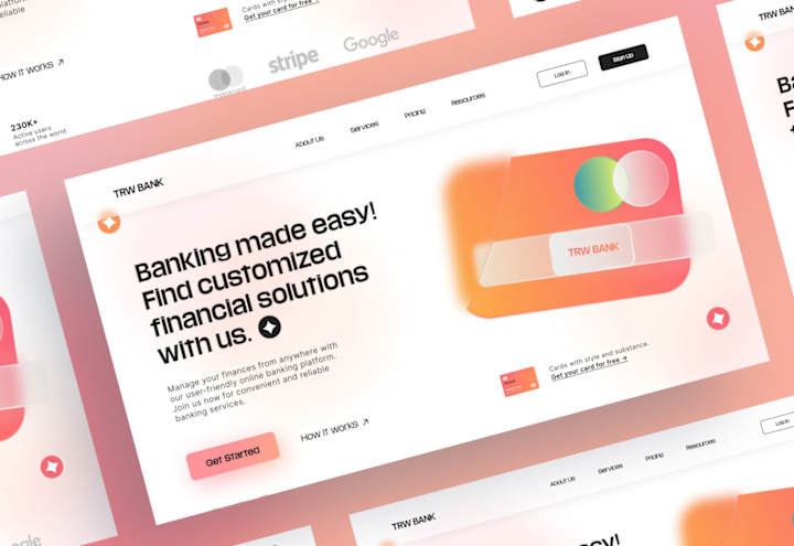 Cover image for TRW Bank Web Design