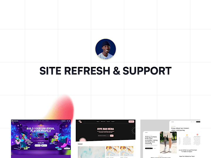 Cover image for Site Refresh & Support