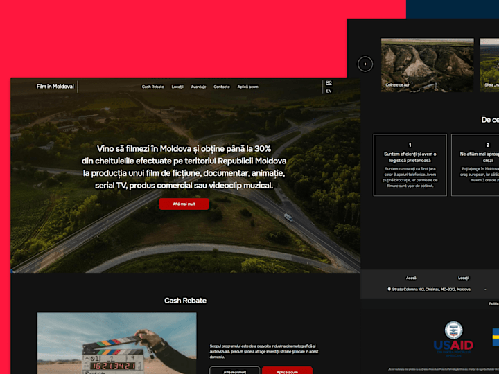 Cover image for FilminMoldova Website